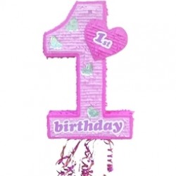 1 Yaş Pembe Pinyata