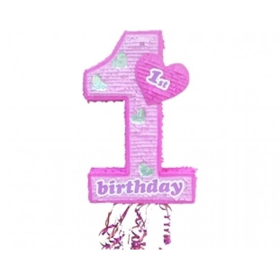 1 Yaş Pembe Pinyata