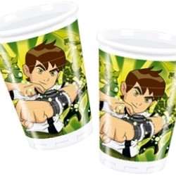 10 Adet 180/200cc Ben 10 Plastik Bardak