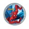 10 Adet 23 Santim Spiderman Klasik Metalik Kağıt Tabak