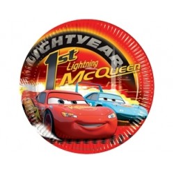 10 Adet 23 Santim World Of Cars Kağıt Tabak
