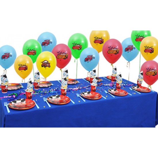 10 Kişilik Cars Red Ekonomik Set