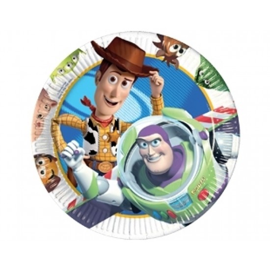 10 Adet 23 Cm. Toy Story 3 Kağıt Tabak