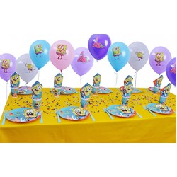 10 Kişilik Sponge Bob Ekonomik Set