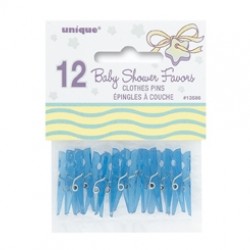 12 Adet Baby Blue Favors Mandal