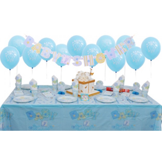 16 Kişilik Baby Shower Blue Süper Set