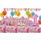 16 Kişilik First Birthday Pink Lüks Set