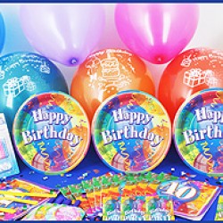 16 Kişilik 40 Yaş Brilliant Birthday Süper Set