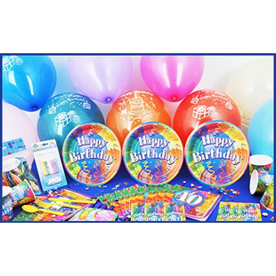 16 Kişilik 40 Yaş Brilliant Birthday Süper Set