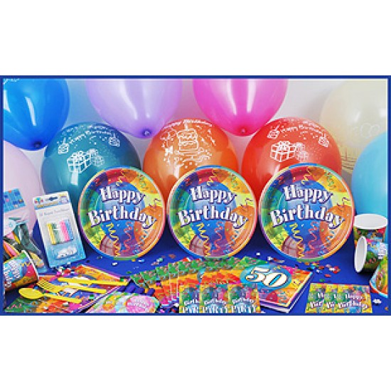 16 Kişilik 50 Yaş Brilliant Birthday Lüks Set