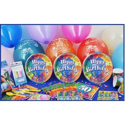 16 Kişilik 50 Yaş Brilliant Birthday Süper Set