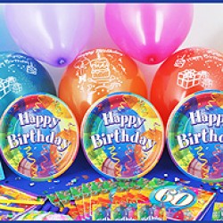 16 Kişilik 60 Yaş Brilliant Birthday Süper Set