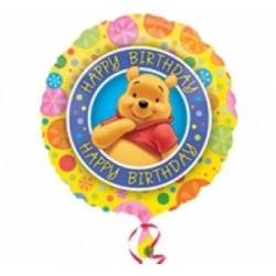 18 İnç Winnie The Pooh Birthday Folyo Balon
