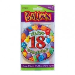 18 inç 18 Yaş Birthday Folyo Balon