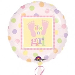 18 inç Babysteps Girl Folyo Balon