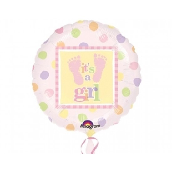 18 inç Babysteps Girl Folyo Balon