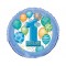 18 inç Mavi First Birthday Folyo Balon