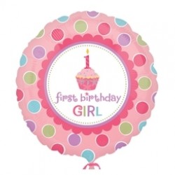 18 İnç ShapeSweet Little Cupcake Girl Paketli Folyo Balon