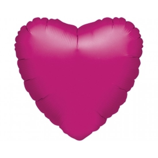 19 inç Violet Renk Düz Kalp Folyo Balon