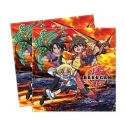 20 Adet 33X33 Santim Bakugan Kağıt Peçete