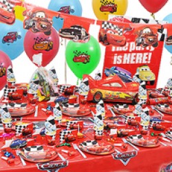 20 Kişilik Cars Red Lüks Set