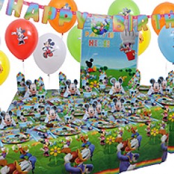 20 Kişilik Mickey Renkler Süper Set
