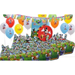 20 Kişilik Mickey Renkler Lüks Set
