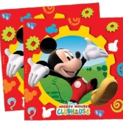 20 Adet 33x33 Cm Mickey Club House Kağıt Peçete