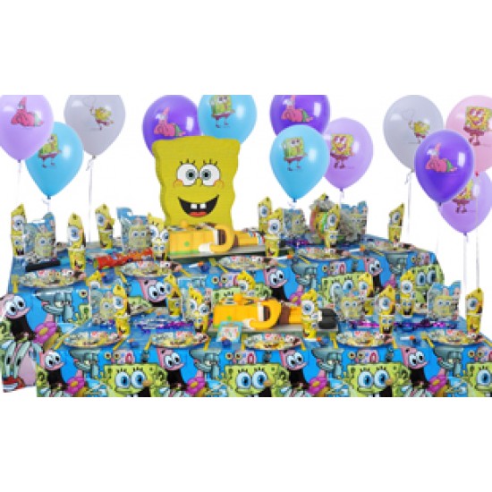 20 Kişilik Sponge Bob Party Lüks Set