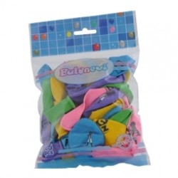25li 4+1 Bakugan Baskılı Pastel Renk Balon