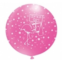 27 İnç Jumbo It's A Girl Çepeçevre Baskılı Balon