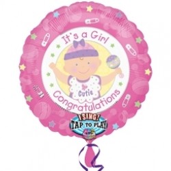 28 inç Its a Girl Müzikli Folyo Balon