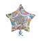 32 İnç Happy Birthday Stars Folyo Balon