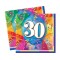 33x33 Cm 30 Yaş Brilliant Birthday 16 Adet Peçete