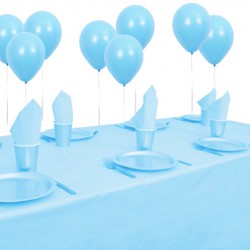 8 Kişilik Açık Mavi Pastel Mini Set