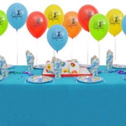 8 Kişilik First Birthday Blue Ekonomik Set