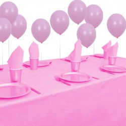 8 Kişilik Pastel Pembe Mini Set