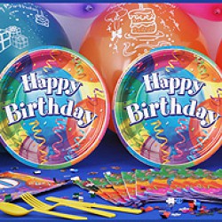 8 Kişilik 40 Yaş Brilliant Birthday Ekonomik Set