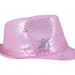 Pembe Renk Üstü Yıldızlı Yetişkin Şapka