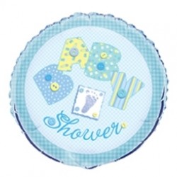 Baby Blue Stitching Folyo Balon