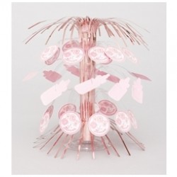 Baby Pink Stitching Püsküllü Mini Süs