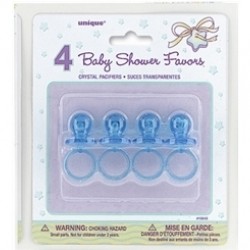 Blue Crystal Pacifiers Favors