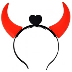 Boynuzlu Işıklı Plastik Taç 9