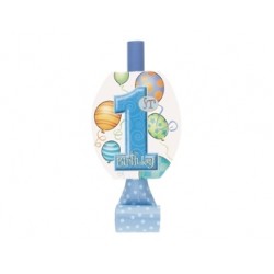 8 Adet First Birthday Balloons Blue Kaynana Dili