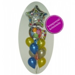 Happy Birthday Uçan Balon Demeti 2