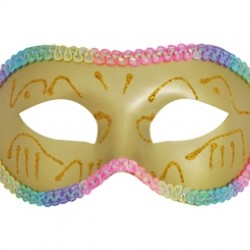 Karışık Kontür Süslemeli Maske 3
