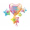 SuperShape Sparkle Hearts Birthday Cluster Folyo Balon